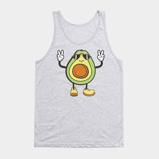 Cool Avocado Fruits lover Tank Top by Odetee